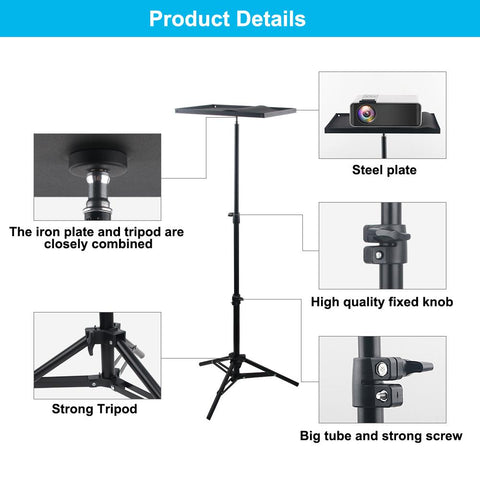 110cm 160cm Height-adjustable Universal Portable Projector Tripod-CE00991-Veeddydropshipping