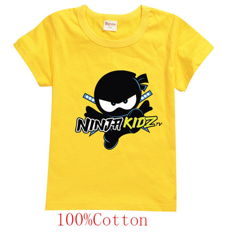Summer Tees Ninja Kidz Kids Clothes Cotton Short-sleeved T-shirts Children-TB00977-Veeddydropshipping