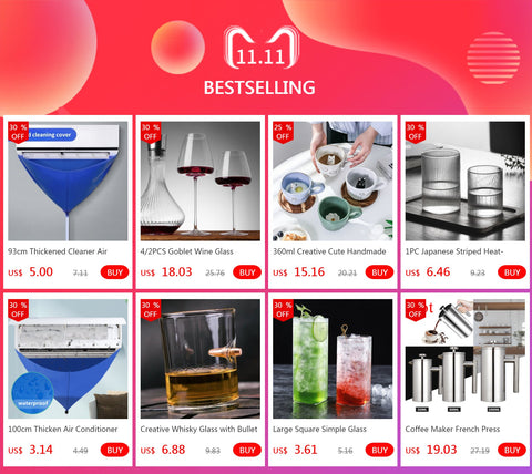 Square Glass Cup Mug Heat-Resistant Water Cups-HA01278-Veeddydropshipping