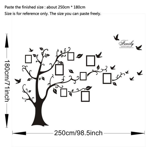 3D DIY Photo Tree PVC Family Wall Stickers-HA00227-Veeddydropshipping