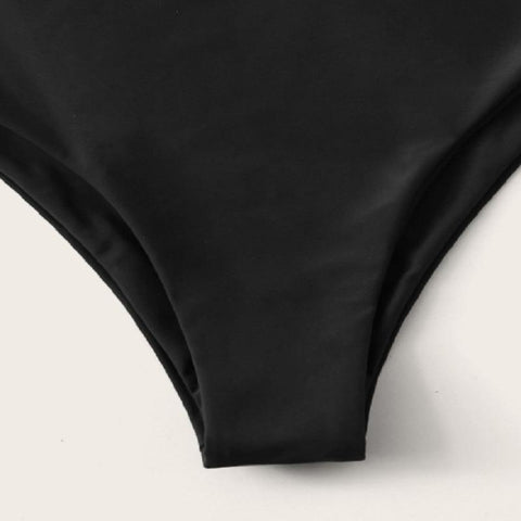 Fashion Women&#39;s Ruched Swim Bottoms High Waist Cheeky Swimsuit -OS00103-Veeddydropshipping
