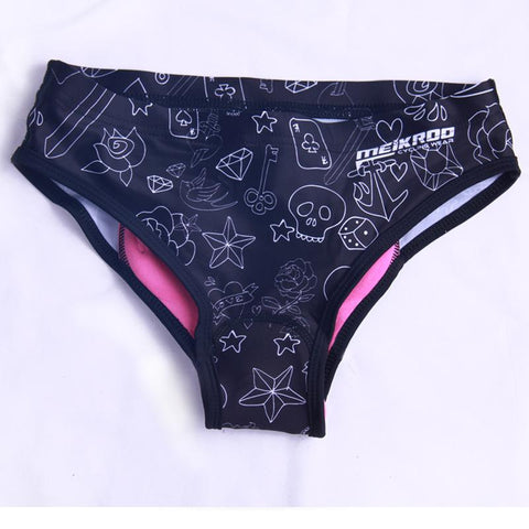 Cycling Underwear Graffiti Print Panties Mountain Bike Women&#39;s Underwear -OS00917-Veeddydropshipping