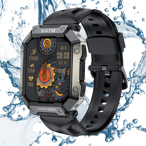 ZGPAX 2022 Military Smart Watch Men Carbon Black Ultra Army Outdoor -CE00685-Veeddydropshipping