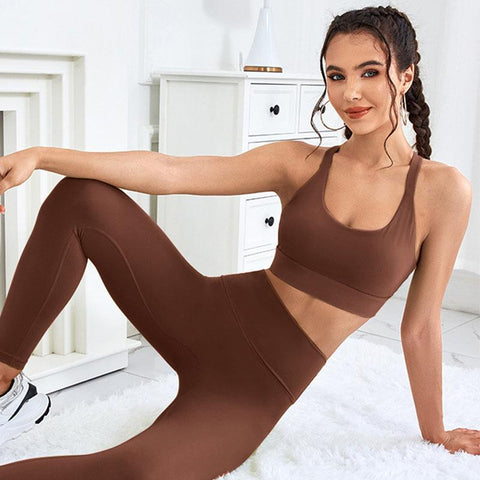 Noble Western Active Wear Women Yoga Set Workout WomenSports Suit Female Sports -OS00716-Veeddydropshipping