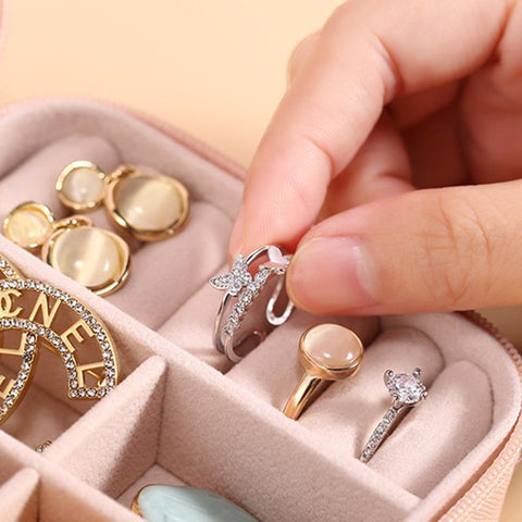 Jewelry Box Organizer Display Bridesmaid Travel Portable Boxes -JW01724-Veeddydropshipping