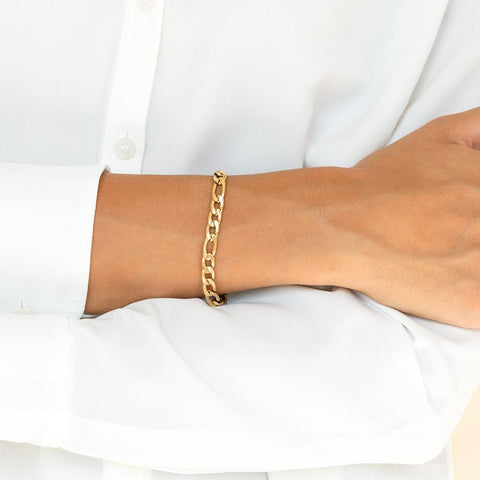 Stainless Steel Bracelet Gold Color Charm Bracelets-JW00956-Veeddydropshipping
