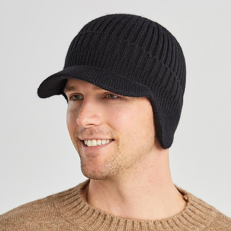 Solid Color Knitted Beanies Hat For Male Warm-MF00961-Veeddydropshipping