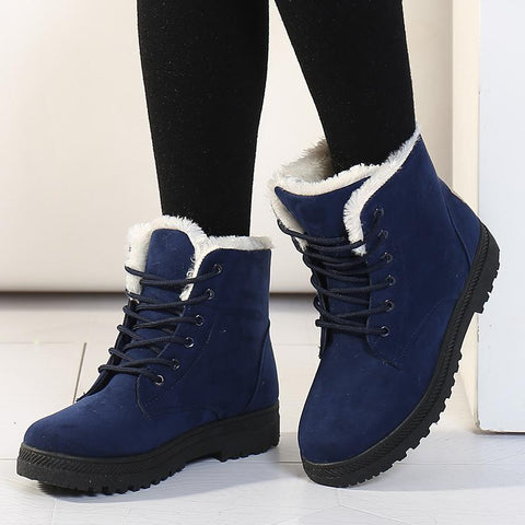 Cotton Shoes Short Tube Warm Ladies Ankle Boots Ankle-BS00919-Veeddydropshipping