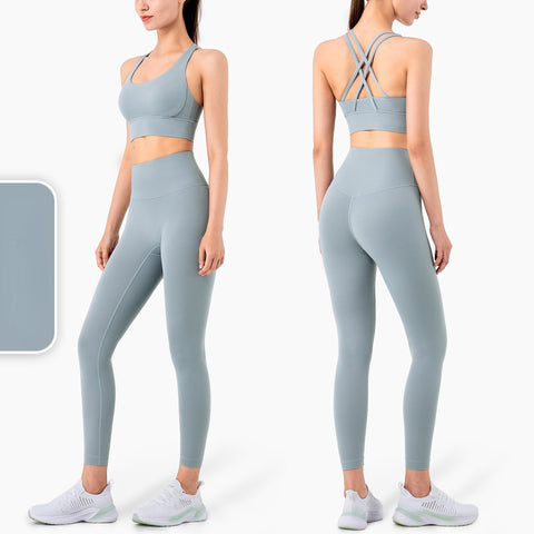 Seamless Yoga Set Women Fitness Sportswear Sports Suits Gym Clothing Workout Clothes -OS00734-Veeddydropshipping