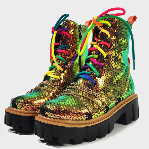 Trendy Fashion Platform Shoes Women&#39;s Boots-BS01015-Veeddydropshipping