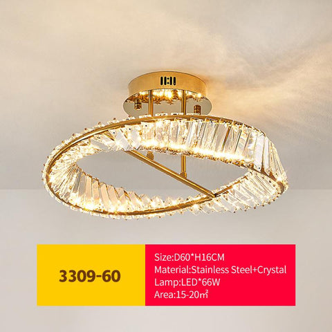 Luxury Crystal Ceiling Lamps Stainless LED-TI00278-Veeddydropshipping