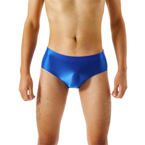 Color Smooth Stretch Seamless Glossy Underwear Sexy Underpants Briefs-MF01671-Veeddydropshipping