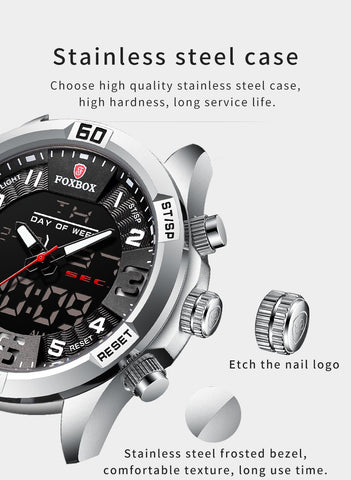 Sport Mens Watches Luxury Dual Display Quartz Watch -JW00780-Veeddydropshipping