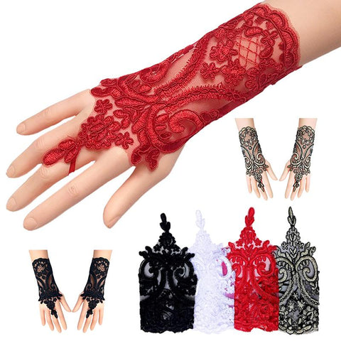 Lace Gloves Bow Sleeves Sexy Women-WF01233-Veeddydropshipping