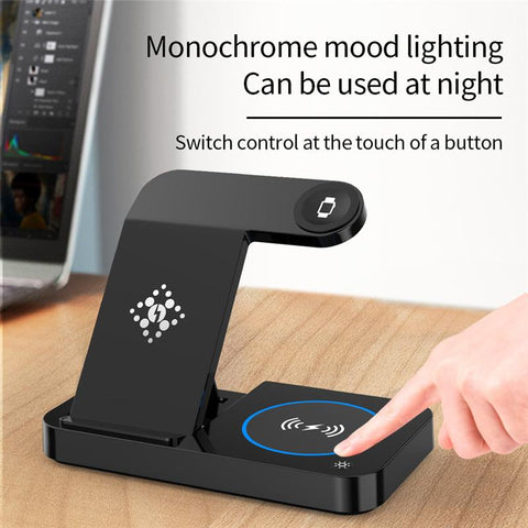 100W 4 in 1 Wireless Charger Stand Foldable  Fast Charging Station For iPhone-PA01057-Veeddydropshipping