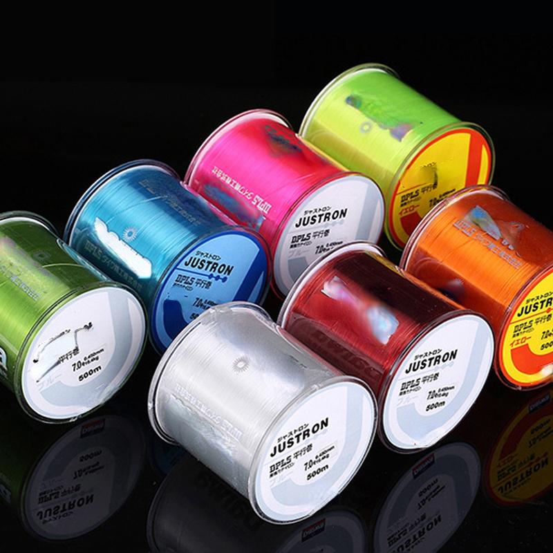 500M Fishing Line Justron Nylon Super Strong Wear-resistant 2LB - 40LB 7 Colors -OS00419-Veeddydropshipping