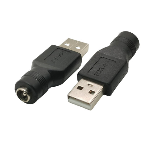 1pcs DC Connector 5.5*2.1/5.5x2.1mm Female Socket jack to USB 2.0 Male Plug -CE00185-Veeddydropshipping
