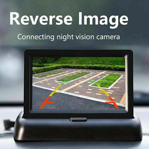 Foldable Parking Monitor 4.3 Inch TFT LCD Screen HD Car Reversing-AM00682-Veeddydropshipping