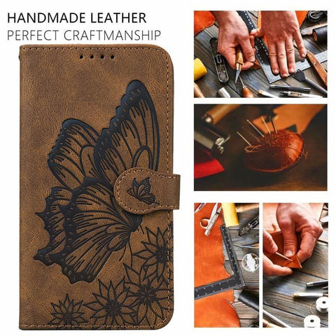 Butterfly Leather Flip Cover For Xiaomi Mi11 Redmi Note 9T 9 9A 9S 8 Pro-PA00311-Veeddydropshipping