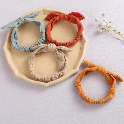 Baby Elastic Hair Bands Girl Headband Cotton Linen Kids Headwear-TB00444-Veeddydropshipping