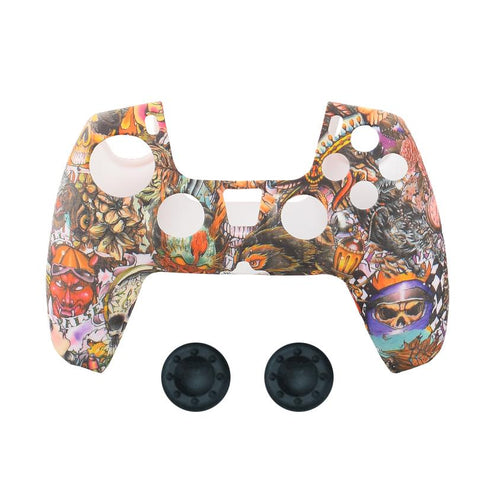 Soft Silicone Gel Rubber Case Cover For SONY Playstation 5 PS5 Controller Protection Case-CE01371-Veeddydropshipping