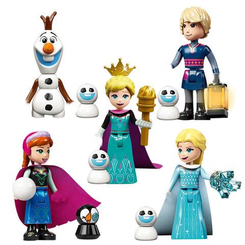 Disney Frozen Dream Princess Elsa Ice Castle Princess Anna Set Building-TB01496-Veeddydropshipping