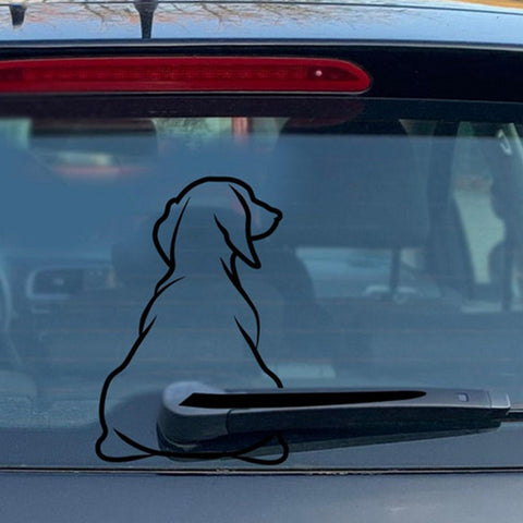 Dogs Sticker Interesting Tail Wiper Decals Removable-AM00780-Veeddydropshipping