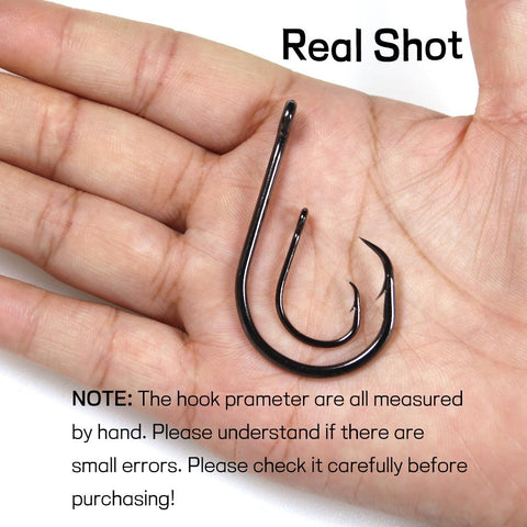 50pcs Circle Hook for Fishing High Carbon Steel Soltwater Fishhook 1 1/0 2/0 3/0 4/0 5/0 6/0 -OS00381-Veeddydropshipping