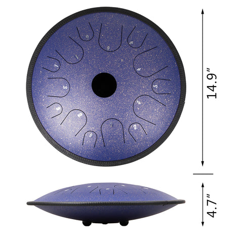 Tone Steel Tongue Drum In C Minor Hand Pan Drum  With Travel Bag -CO00011-Veeddydropshipping