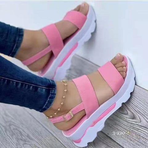 Platform Shoes Summer Beach Sandalias Mujer Casual Elegant Wedges-BS00816-Veeddydropshipping