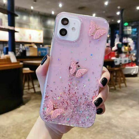 Glitter Powder Shockproof Case For iPhone 11/12/12Pro/13/13 Pro/13 Pro Max Cover-PA00161-Veeddydropshipping