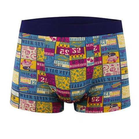 Cotton Fashion Printed Men Cartoon print Boxer Shorts-MF01413-Veeddydropshipping