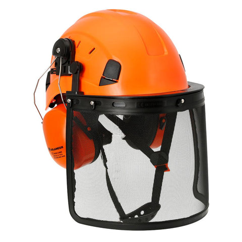 Safety Helmet Visor Earmuffs Chainsaw  Hard Hat-CO00670-Veeddydropshipping