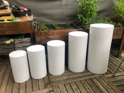 Round Cylinder Pedestal Display Art Decor-HA00596-Veeddydropshipping