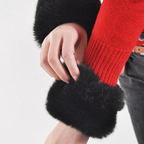 Ladies wrist Warm cuffs Windproof-WF01175-Veeddydropshipping