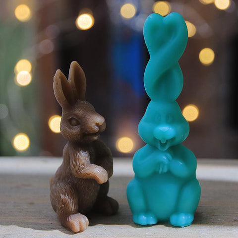Rabbit Shaped Silicone Candle Mold 3d-HA00371-Veeddydropshipping