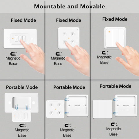 ZigBee 3.0 Wireless 12 Push Button Remote Tuya Scene Automation Control-TI01116-Veeddydropshipping