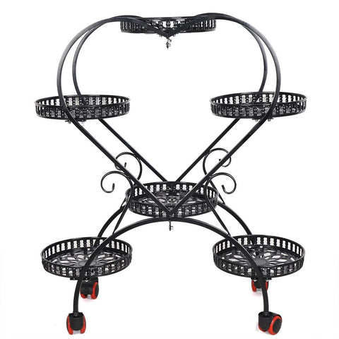 Heart Shaped Plant Stand Metal Holder Shelf-HA01737-Veeddydropshipping