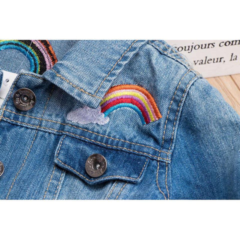 Baby Girls Denim Coats Kids Jackets-TB00993-Veeddydropshipping
