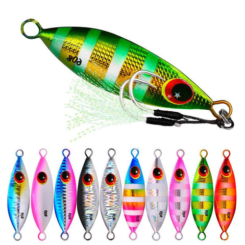 Inchiku Metal Slow Jig Fishing Hard Artificial Bionics Bait 30g 40g 60g Jigging Lure -OS00367-Veeddydropshipping