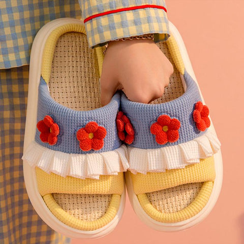 Spring Summer Non-slip Bedroom Floor Shoes Indoor Soft-BS01173-Veeddydropshipping
