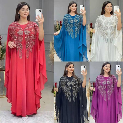 Abayas Women Fashion Dress Caftan Wedding-WF01510-Veeddydropshipping