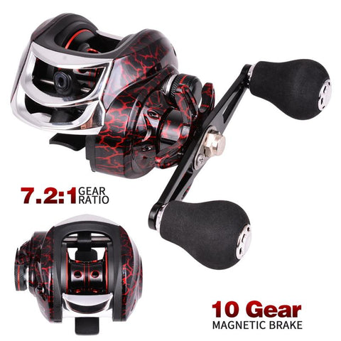 Better Leader Boat Fishing Baitcasting Reel 18+1BB Metal Spool 7.2:1 Magnetic -OS00363-Veeddydropshipping