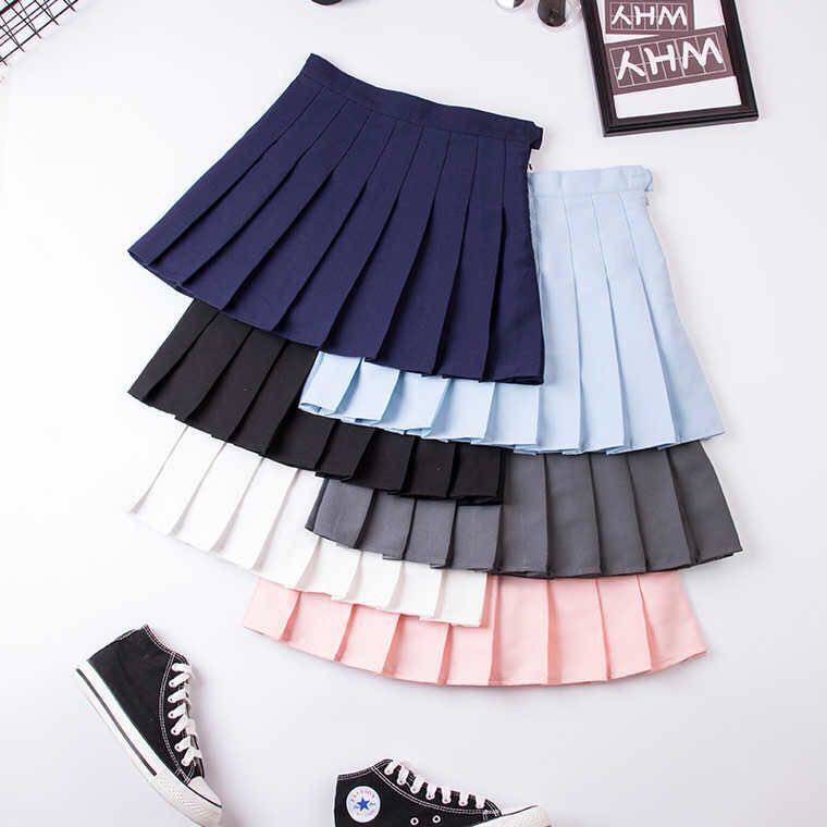College Style Short Skirt Women A-line Skirt-WF00045-Veeddydropshipping
