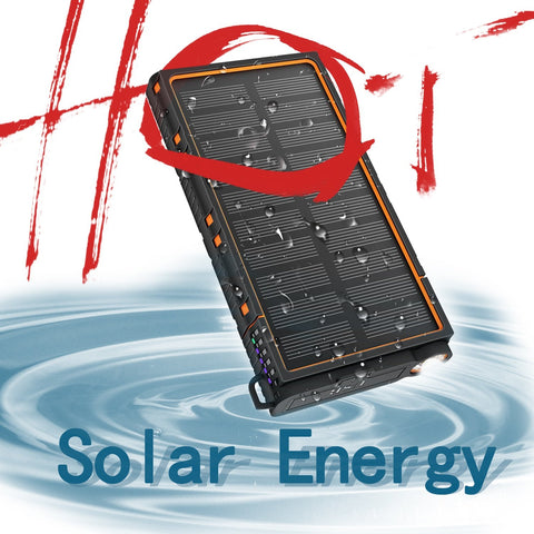 New Sale 80000mAh Solar Portable Large Capacity Ultra-thin Power Bank with Led Lamp-PA00459-Veeddydropshipping