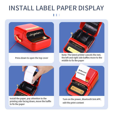 Portable Multifunctional Label Printer Wireless Bluetooth-CO00040-Veeddydropshipping