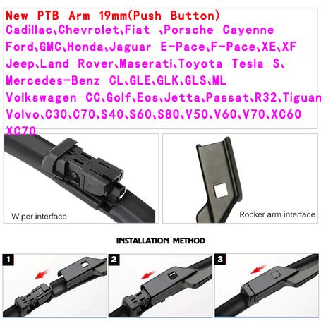 Car Windshield Wiper Blades Universal Soft Double Layer Rubber-AM00197-Veeddydropshipping