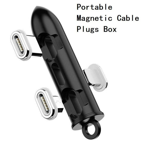 Magnetic Cable plug box Type C Micro USB C for 8 pin Fast Charging Adapter Phone-PA00928-Veeddydropshipping
