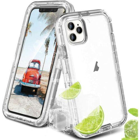 For iPhone 14 13 12 11 Pro Max X XR 6 7 8 Plus SE Shockproof Clear Cover Case-PA00108-Veeddydropshipping