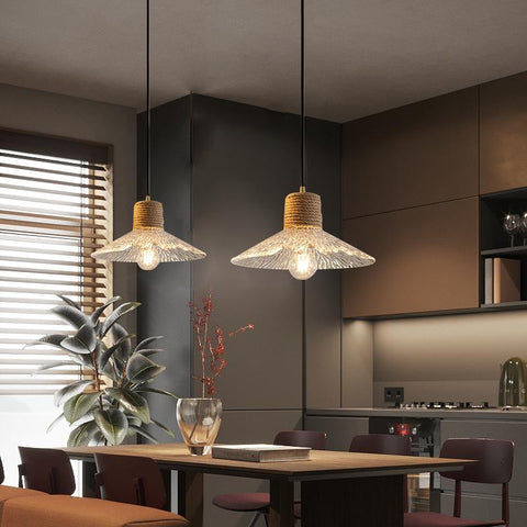 Simple Chandeliers Glass Pendant Light-TI00404-Veeddydropshipping